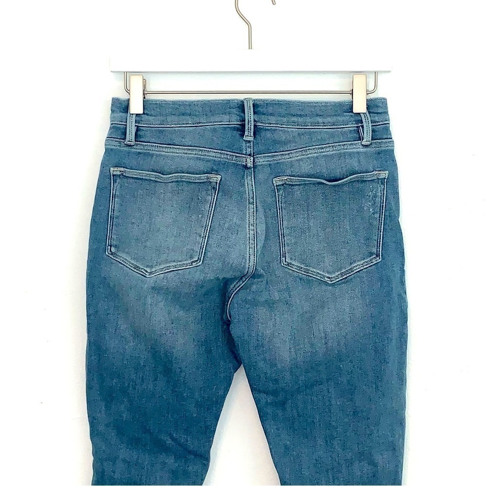 Frame Denim Le High Skinny Crop Chewed-hem Jeans in Paltrow Place size 28 - Picture 4 of 9